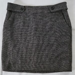 LOFT Charcoal Mini Skirt